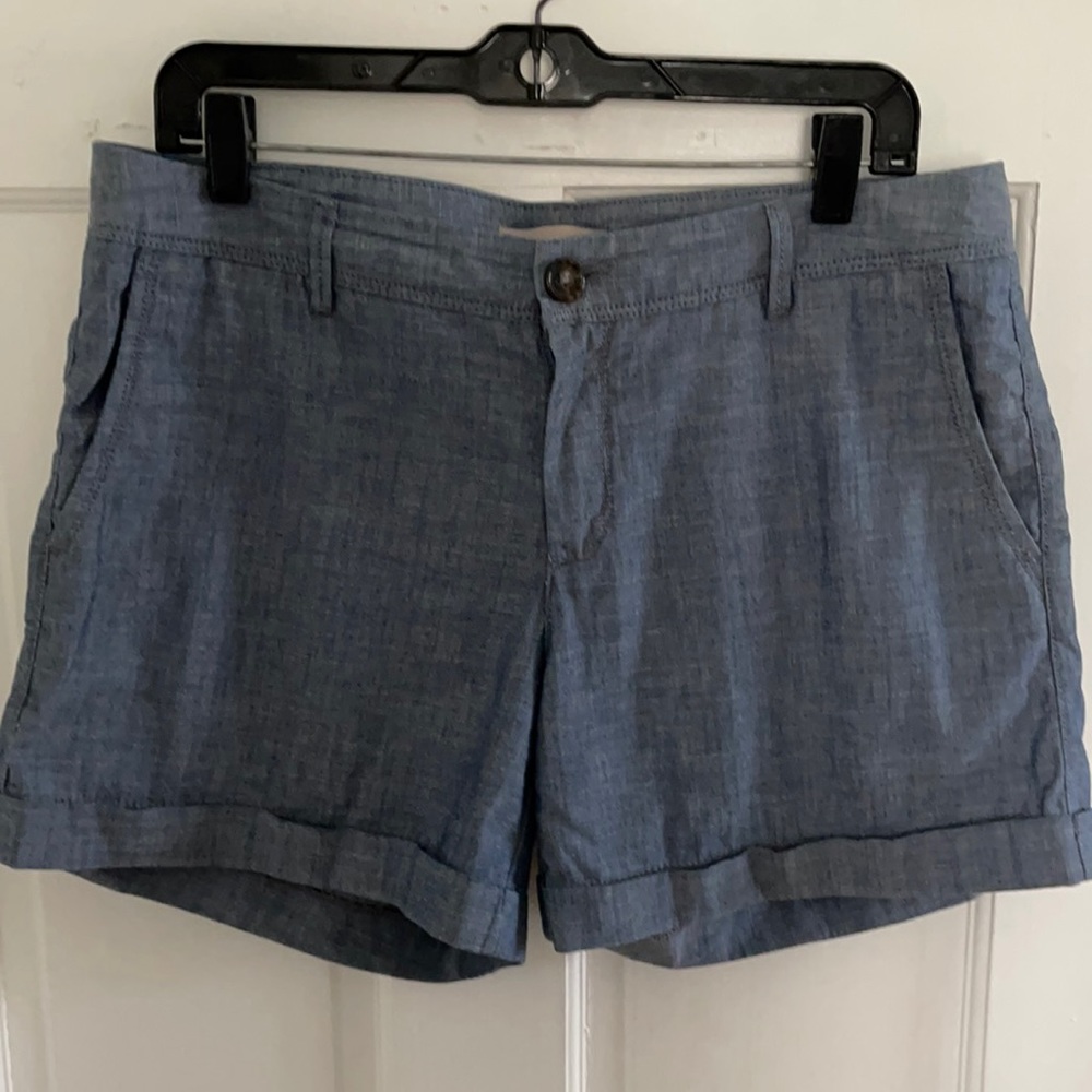 BANANA REPUBLIC Chambray Cotton Shorts